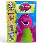 Barney: Fun Pack (DVD, 2009, 3-Disc Set)  2 out of 3 are SEALED