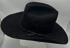 Vtg American Hat Company Co Cowboy Hat Sz 7 1/8 Beaver Felt 3 3/4