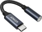 Anker USB C to 3.5mm Audio AUX Headphone Nylon Cable Adapter for for Samsung S20