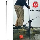 6 ft Stake Out Pole Stick Push Pole for Kayak Fishing Boat Shallow Water Anchor