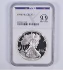 Proof 9.9 1994-P American Silver Eagle $1 NGC X NGCX - Almost PERFECT