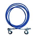 TiCoast Wire Rope with PVC Casing, 3/8 x 13ft, Steel Winch Cable with Hook, 1...