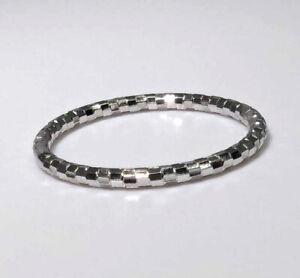 Diamond Cut Thin Stackable Wedding Ring New 925 Sterling Silver Band Sizes 3-12