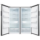 New Listing21 Cu.Ft. Freezer and Refrigerator Combo Stainless Steel Fridge/Freezer No Noise