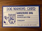 U.S. Post Office Letter Carrier Dog Warning Card