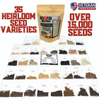 Heirloom vegetable seed collection 35 varieties and over 15,000 seeds