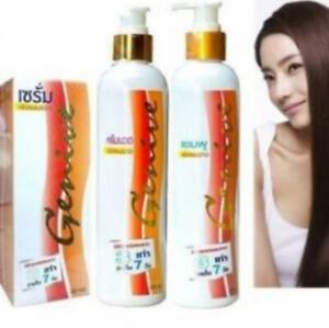 1Set Genive Long Hair Shampoo +Conditioner+ Serum 3 x Fast Growth Longer