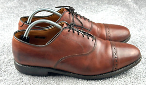 Allen Edmonds Byron 2034 Cap-Toe Oxford Brown Leather Dress Shoes Size 10.5 D