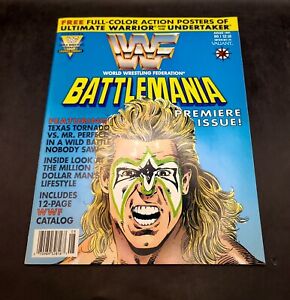 WWF Battlemania #1 Valiant 1991 Complete w/ Poster & Inserts VF Nice copy WWE
