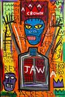 Rare Huge  Jean Michel Basquiat  Vintage Painting 82 “Box Cutter”