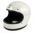 Vintage 1970s / 1976 Bell Star 120 Full Face Motorcycle Helmet White Size 7 1/4