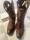 Ariat Heritage Roughstock Mens Size 11.5 D Brown Leather Buckaroo Cowboy Boots