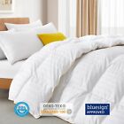 Puredown HOTEL White Goose Down Comforter Cotton Cover , King or Queen Blanket
