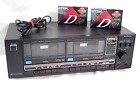 Vintage Sanyo RD W340 Dual Stereo Cassette Deck Recorder/Player + 2 Blank Tapes