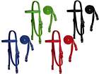 Tahoe Tack Draft Horse Double Layered Nylon Western Headstall & Matching Reins