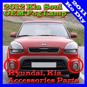 Genuine OEM Parts Fog Lamp Lights / Connector For 2012 2013 Kia Soul  (For: Kia Soul)