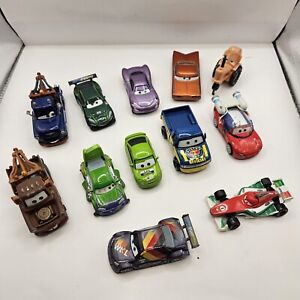 Lot of 12 Disney Pixar Cars Planes Movie Toys Diecast Plastic Mixed Mater