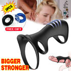 Penis Cock Ring Sleeve Enhancer Extender Silicone Adult Sex Toy for Men-Couples