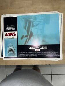Jaws, 1975 Original Release Complete Vintage Movie Poster Lobby Card Set