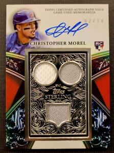 New ListingCHRISTOPHER MOREL 2023 TOPPS STERLING TRIPLE Jersey ON CARD AUTO 02/10 RC