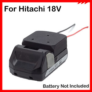 For Hitachi 18V Series Lithium Battery Power Wheel Adapter with 14 AWG wires DIY