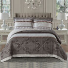 Luxury Modern Callisto Oversized Bedspread Coverlet Set Reversible Bed Quilt