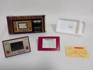Nintendo GAME & WATCH GOLD Helmet CN-07 - Vintage, Rare, Imperfect Condition