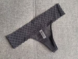 Ladies sexy black mesh transparent thongs knickers lingerie underwear panties