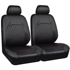 2 Front Car Seat Covers Full-surround Protector PU Leather Waterproof Universal (For: 2013 Honda Civic)