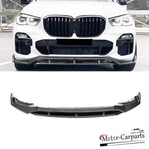 Fits 2019-2023 BMW G05 X5 M Sport Front Bumper Lip Spoiler Carbon Fiber Print
