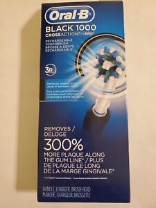 Oral-B Black Cross Action 1000 Rechargeable Electric Toothbrush