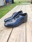 Florsheim Lexington Mens Wingtip Oxford Dress Shoes Black Leather Size 12 D Vtg