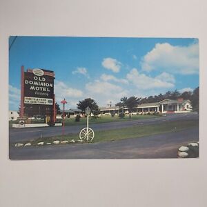Old Dominion Motel Roanoke VA-Virginia Advertising, Chrome Postcard Street View