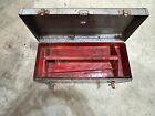 Vintage Craftsman Mechanics Metal Tool Box w/ Tray, 2 latches and center locking