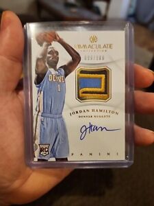 New Listing2012-13 Panini Immaculate Collection RC Rookie Patch Auto JORDAN HAMILTON #60/75