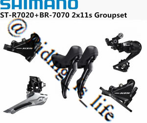 Shimano 105 R7000/R7020 Hydraulic Road Groupset 2x11 Speed ST-R7020 BR-R7070 4ps
