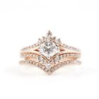 Art Deco Natural Diamond Wedding & Engagement Ring Set in 14K Rose Gold 1.4 CTW