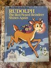 Rudolph The Red Nosed Reindeer Shines Again Little Golden Books Hardcover 1982
