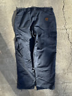 Vintage Carhartt Canvas Double Knee Carpenter Work pants size 36x32 Perfect Fade