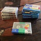 Mixed Lot Of 8 Blank Cassette Tapes Bestron, Maxwell, Memorex 90 New Sealed