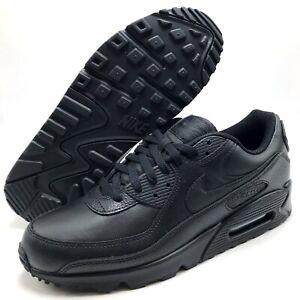 *NEW* Men Nike Air Max 90 Leather Black/Black (CZ5594 001), Sz 8.0 - 14.0