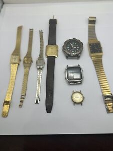 Vintage Seiko Watch Lot parts or Repair