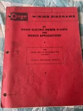 Onan Wiring Diagram Manual Electric Power Plant RV Mobile Cck Lk AJ BF schematic
