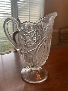 EAPG Indiana Glass BISMARK STAR a/k/a TOGO 32 oz. pitcher/jug  ca. 1908