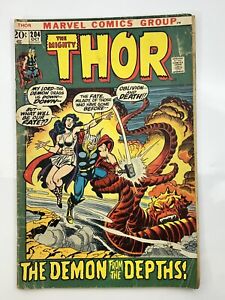 Marvel Comics - The Mighty Thor #204 Oct 1972 - Exiled on Earth! - G/VG
