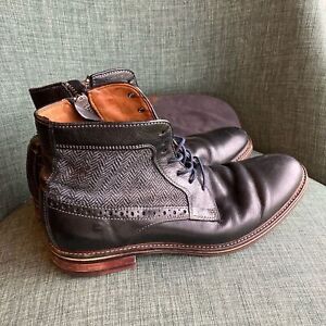 Johnston & Murphy Men’s Warner Sheep Skin and leather Oxford zip boots size 8.5.