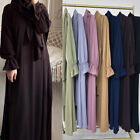 Hijab Muslim Women Long Dress Abaya Modest Kaftan Ramadan Plain Robe Arab Gown
