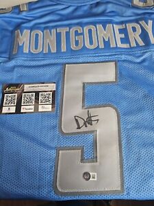 David Montgomery Signed Autographed Jersey BAS BECKETT COA Detroit Lions