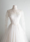 Short Wedding Dresses Tea Length Long Sleeves White Vintage 1980s Bridal Gowns