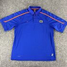 Nike Mens Florida Gators Polo Short Sleeve Shirt Blue/Orange Size Large